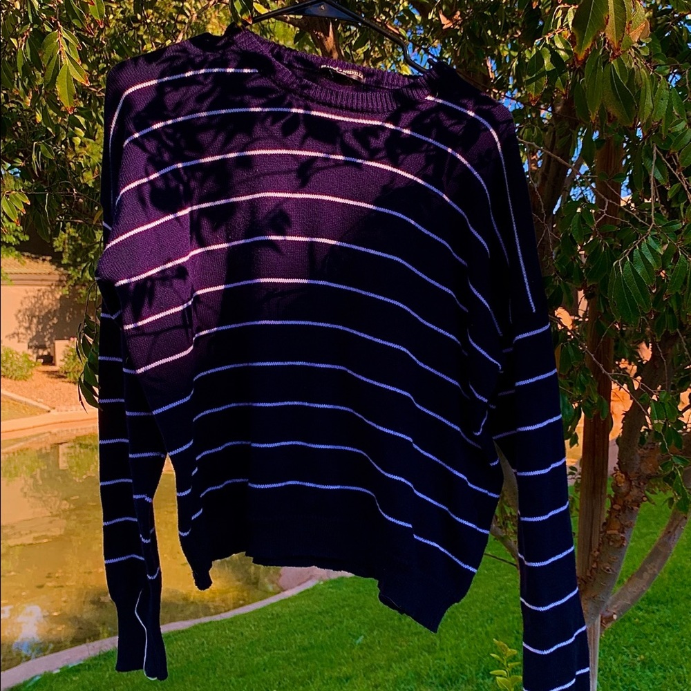 Brandy Melville striped navy sweater